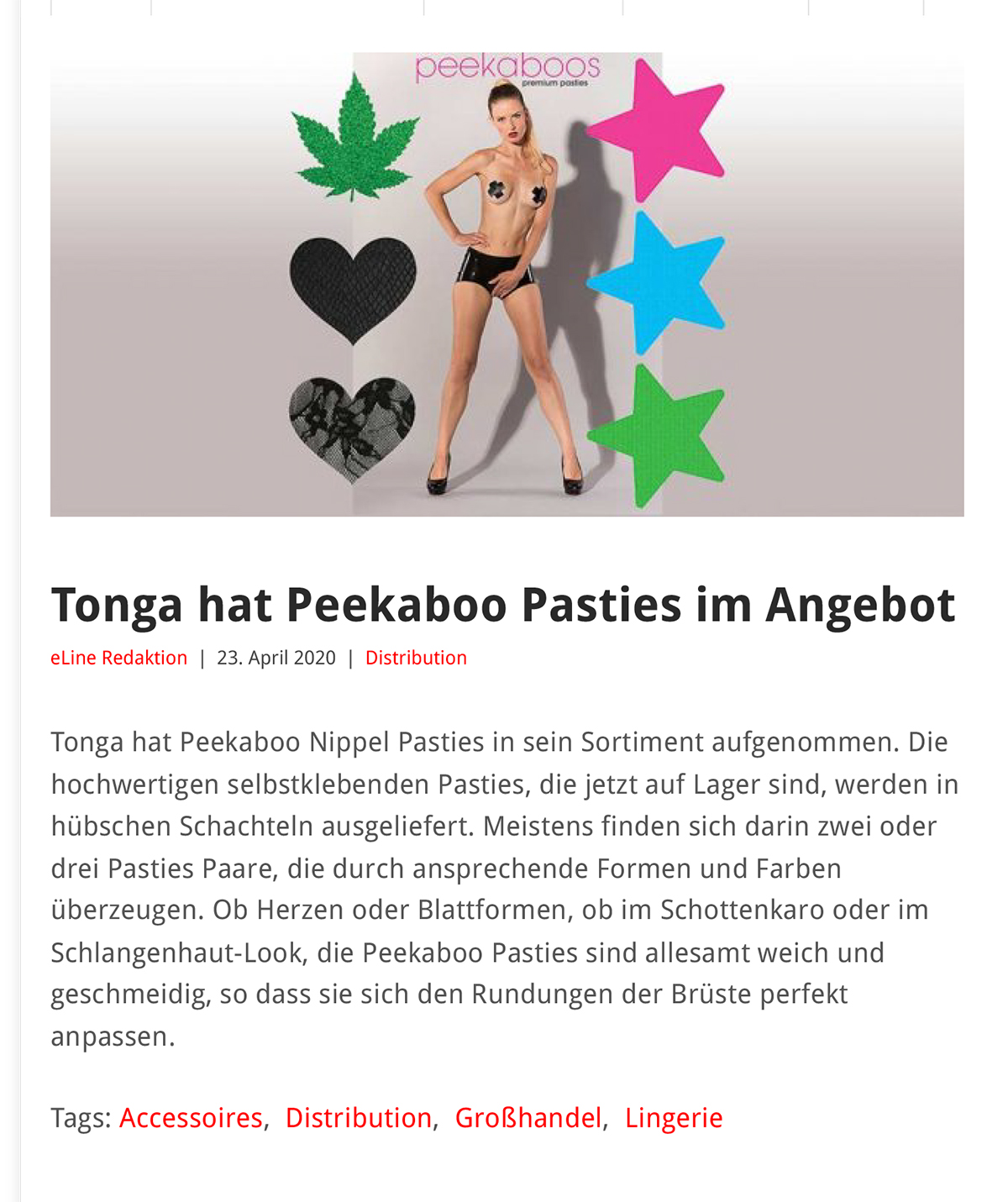 2020-04 eLine Online - Peekaboo Pasties